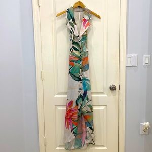 Floral dress for spring or summer.